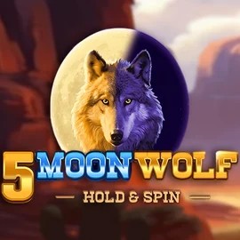 5 Moon Wolf slot logo by Apparat Gaming at 5bet Casino5 Moon Wolf