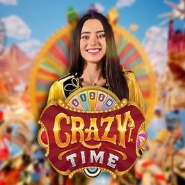 Crazy Time slot logo by Evolution at 5bet CasinoCrazy Time