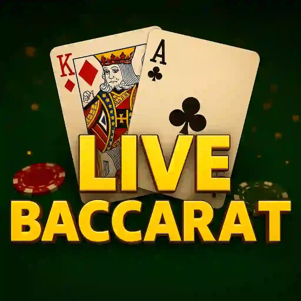 Official Live Casino logo: Live Baccarat by Evolution at 5bet Casino