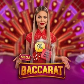 Mega Baccarat logo by Pragmatic Play 5bet Casino