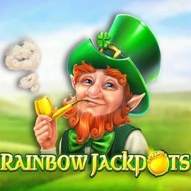 Rainbow Jackpots by Red Tiger Gaming, showcased at 5betscasino.com – game logo