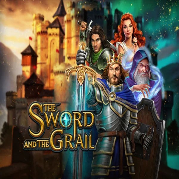The Sword and the Grail logo by Play'n GO at 5bet Casino