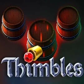 Thimbles slot logo by Evoplay at 5bet CasinoThimbles